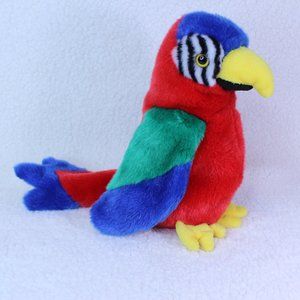 BIRD TY JABBER THE PARROT BEANIE BUDDIES COLLECTION PLUSH TOY LARGE 10" BIRD VTG